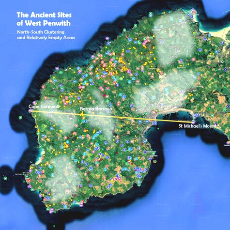 Clustering of sites in Penwith