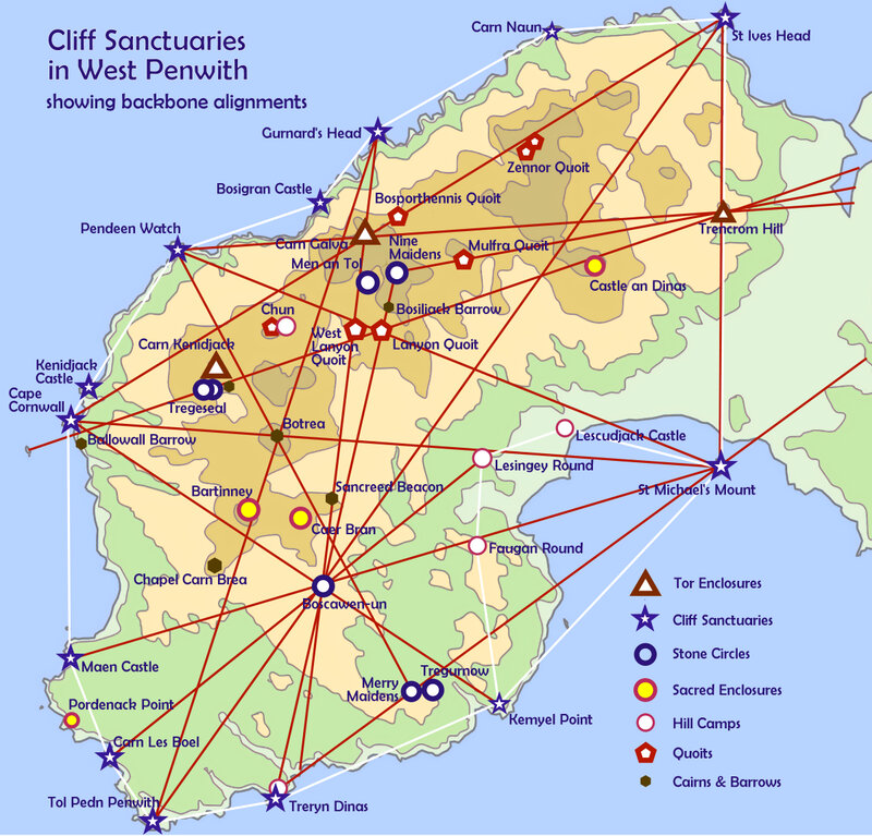Cliff sanctuaries in West Penwith