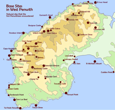 Base sites in West Penwith