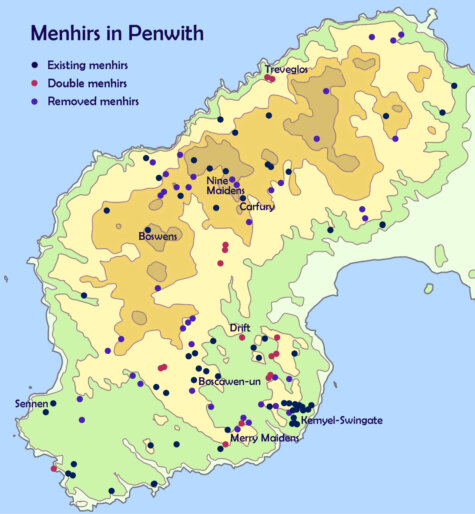 Menhirs in Penwith