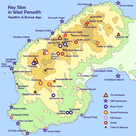 Penwith's key ancient sites