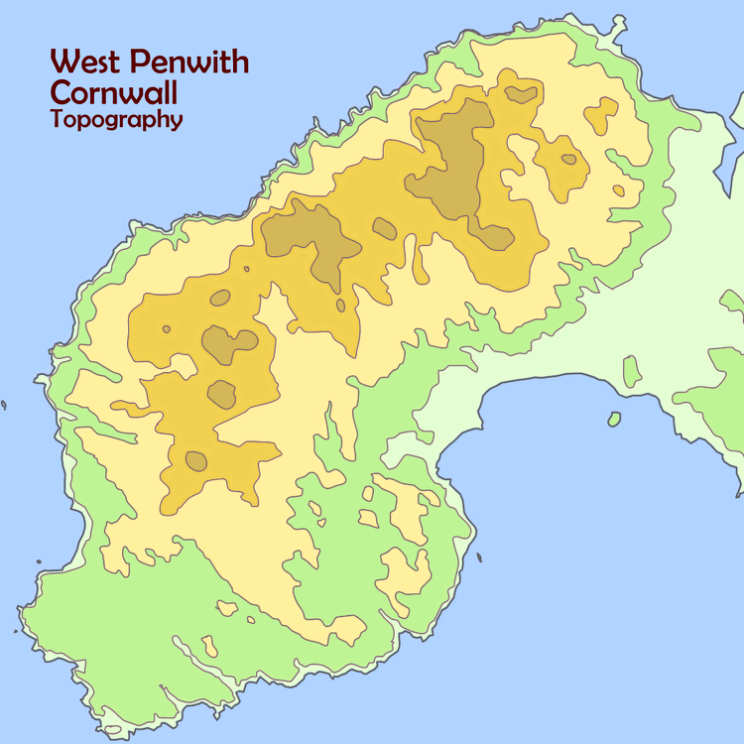 West Penwith topography