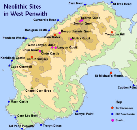Neolithic Sites in West Penwith