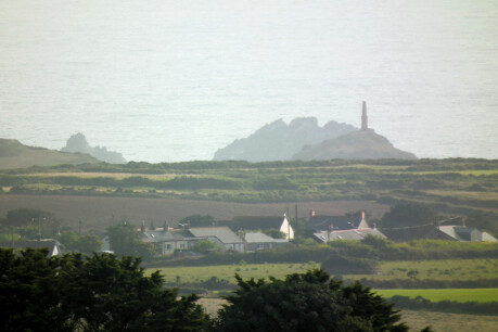 Cape Cornwall and the Brisons from Carn Eanes