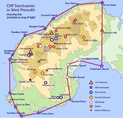 The Ring of Light encompassing Penwith