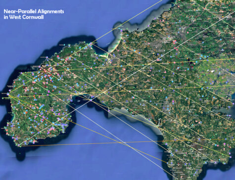 Near-Parallel Alignments in West Cornwall
